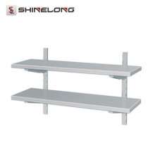 Best Selling Commercial Kitchen 2 Layers Stainless Steel Wall Shelf